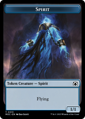 Spirit (9) // Spirit (13) Double-Sided Token [March of the Machine Commander Tokens] | I Want That Stuff Brandon