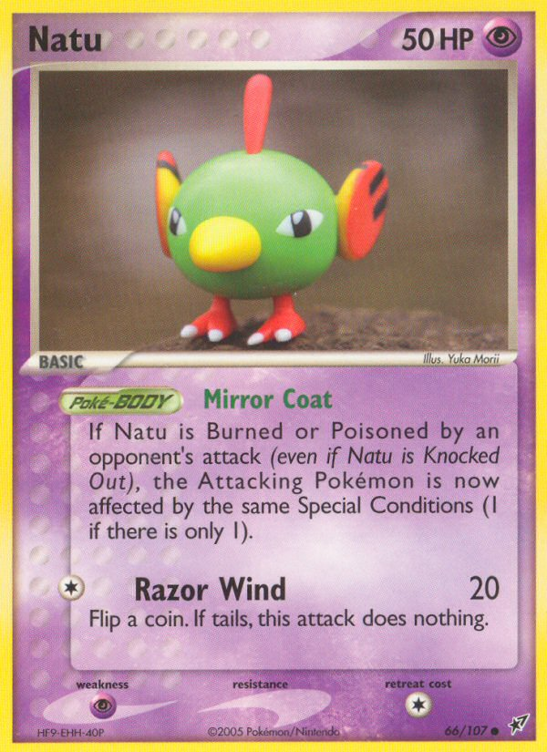 Natu (66/107) [EX: Deoxys] | I Want That Stuff Brandon