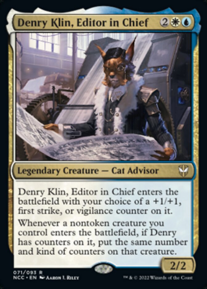 Denry Klin, Editor in Chief [Streets of New Capenna Commander] | I Want That Stuff Brandon