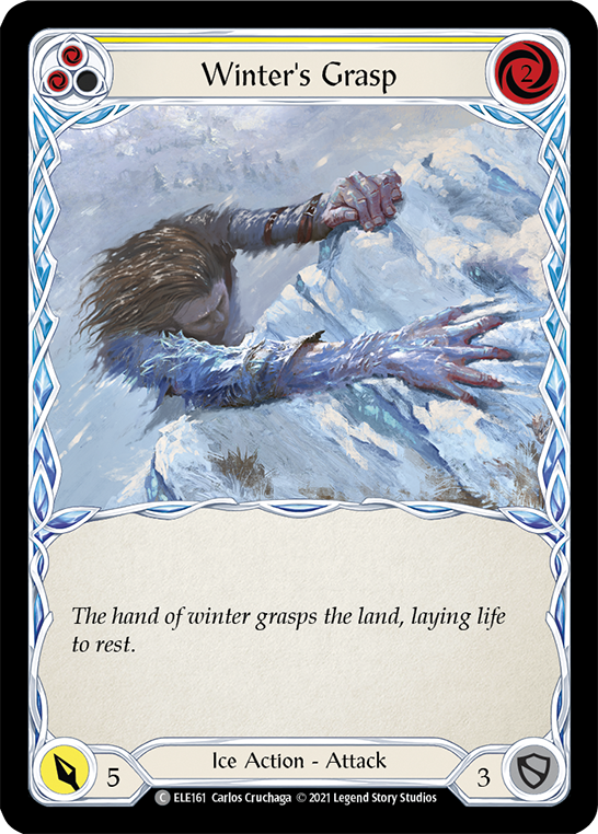 Winter's Grasp (Yellow) [ELE161] (Tales of Aria)  1st Edition Normal | I Want That Stuff Brandon