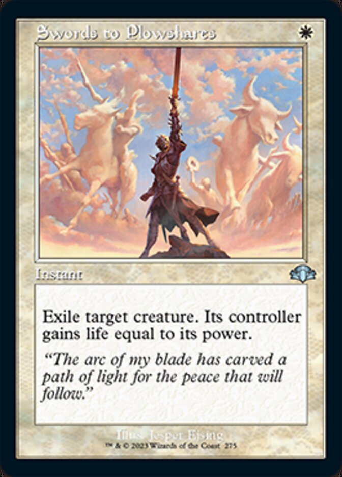 Swords to Plowshares (Retro) [Dominaria Remastered] | I Want That Stuff Brandon