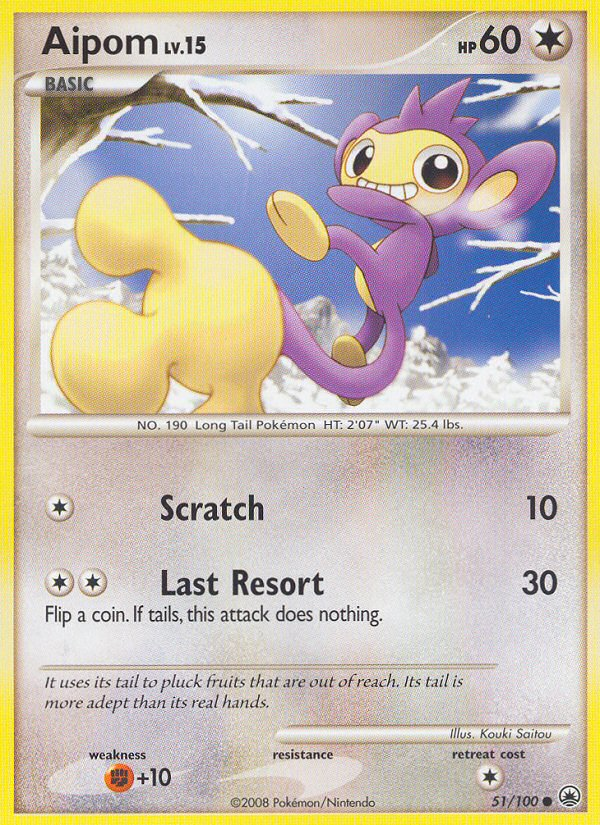 Aipom (51/100) [Diamond & Pearl: Majestic Dawn] | I Want That Stuff Brandon