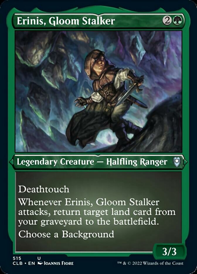 Erinis, Gloom Stalker (Foil Etched) [Commander Legends: Battle for Baldur's Gate] | I Want That Stuff Brandon