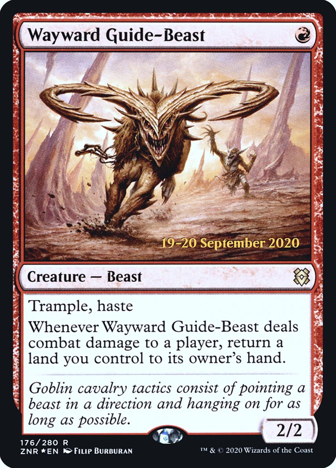 Wayward Guide-Beast [Zendikar Rising Prerelease Promos] | I Want That Stuff Brandon