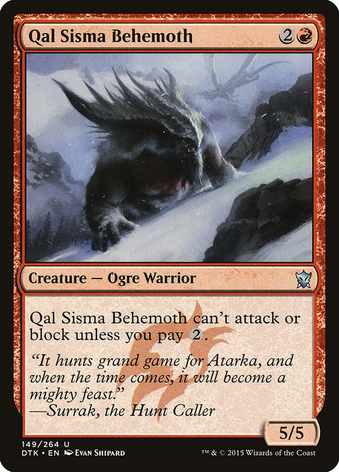 Qal Sisma Behemoth [Dragons of Tarkir] | I Want That Stuff Brandon