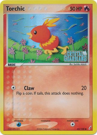 Torchic (65/100) (Stamped) [EX: Crystal Guardians] | I Want That Stuff Brandon