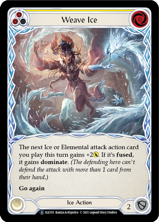 Weave Ice (Yellow) [U-ELE155] Unlimited Rainbow Foil | I Want That Stuff Brandon