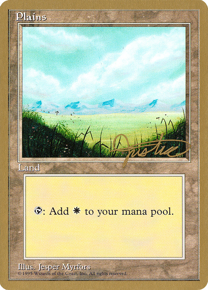 Plains (mj366) (Mark Justice) [Pro Tour Collector Set] | I Want That Stuff Brandon