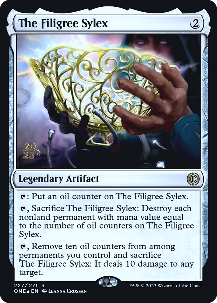 The Filigree Sylex [Phyrexia: All Will Be One Prerelease Promos] | I Want That Stuff Brandon