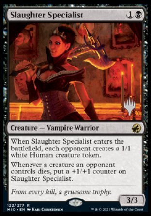 Slaughter Specialist (Promo Pack) [Innistrad: Midnight Hunt Promos] | I Want That Stuff Brandon