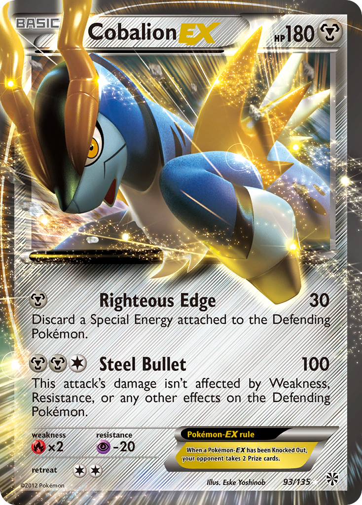 Cobalion EX (93/135) [Black & White: Plasma Storm] | I Want That Stuff Brandon