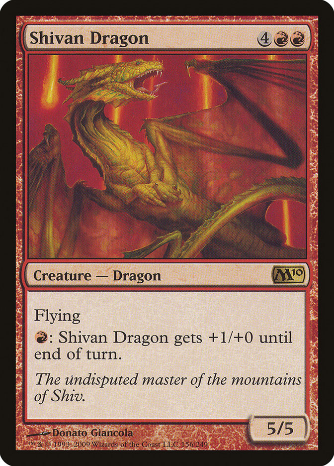 Shivan Dragon [Magic 2010] | I Want That Stuff Brandon