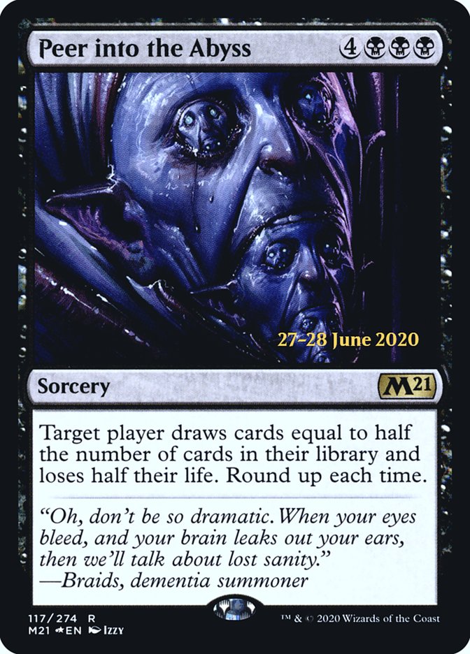 Peer into the Abyss [Core Set 2021 Prerelease Promos] | I Want That Stuff Brandon