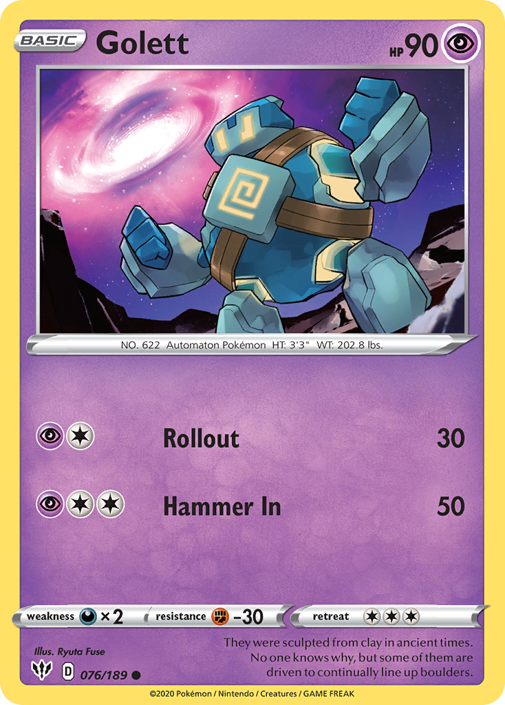 Golett (076/189) [Sword & Shield: Darkness Ablaze] | I Want That Stuff Brandon