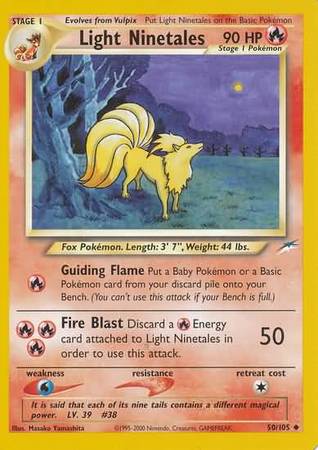 Light Ninetales (50/105) [Neo Destiny Unlimited] | I Want That Stuff Brandon