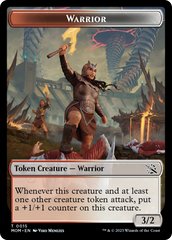 Warrior // Vampire Double-Sided Token [March of the Machine Tokens] | I Want That Stuff Brandon