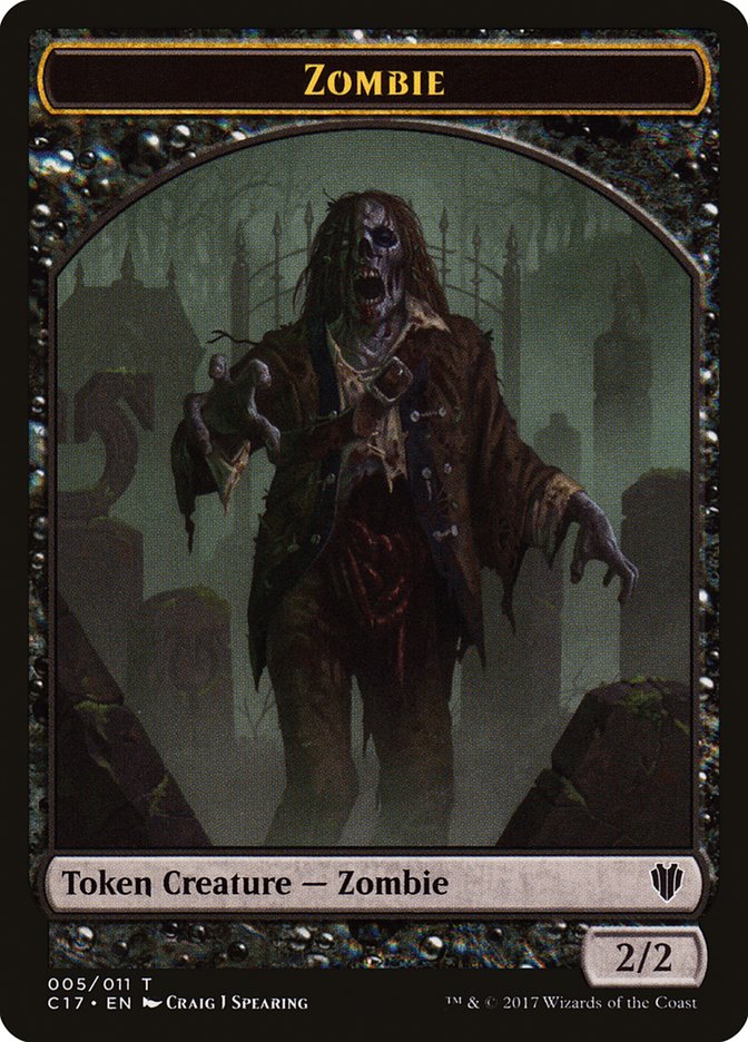 Vampire // Zombie Double-Sided Token [Commander 2017 Tokens] | I Want That Stuff Brandon