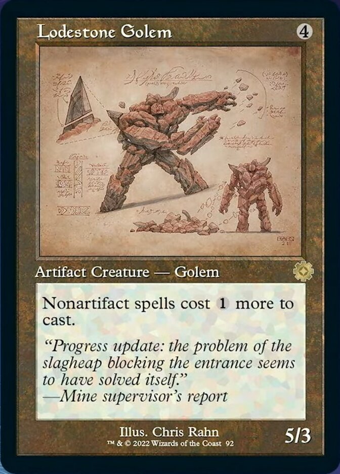 Lodestone Golem (Retro Schematic) [The Brothers' War Retro Artifacts] | I Want That Stuff Brandon