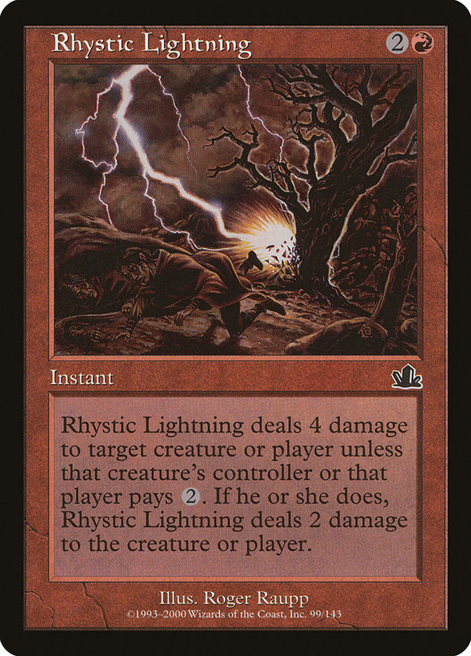 Rhystic Lightning [Prophecy] | I Want That Stuff Brandon