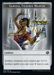 Powerstone // Saheeli, Filigree Master Emblem Double-Sided Token [The Brothers' War Tokens] | I Want That Stuff Brandon