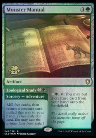 Monster Manual // Zoological Study [Commander Legends: Battle for Baldur's Gate Prerelease Promos] | I Want That Stuff Brandon