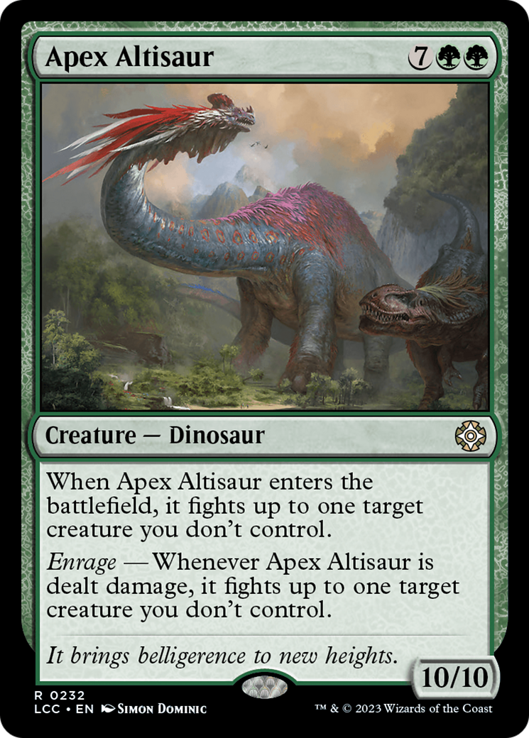 Apex Altisaur [The Lost Caverns of Ixalan Commander] | I Want That Stuff Brandon