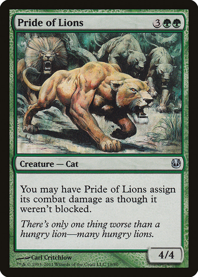 Pride of Lions [Duel Decks: Ajani vs. Nicol Bolas] | I Want That Stuff Brandon