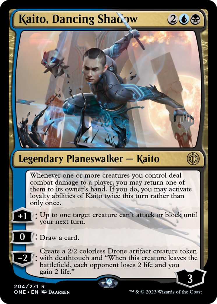 Kaito, Dancing Shadow (Promo Pack) [Phyrexia: All Will Be One Promos] | I Want That Stuff Brandon