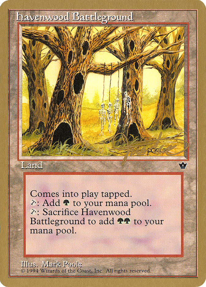 Havenwood Battleground (Mark Justice) [Pro Tour Collector Set] | I Want That Stuff Brandon