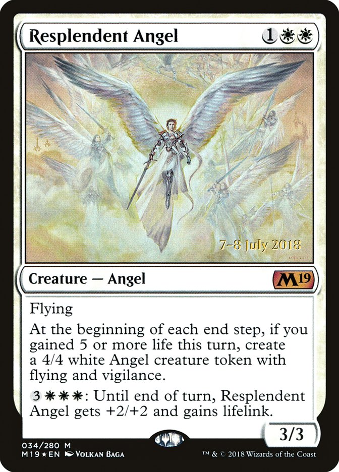 Resplendent Angel [Core Set 2019 Prerelease Promos] | I Want That Stuff Brandon