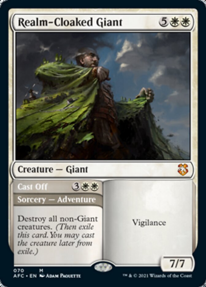 Realm-Cloaked Giant // Cast Off [Dungeons & Dragons: Adventures in the Forgotten Realms Commander] | I Want That Stuff Brandon