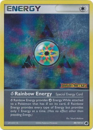 Rainbow Energy (88/101)(Delta Species) (Stamped) [EX: Dragon Frontiers] | I Want That Stuff Brandon