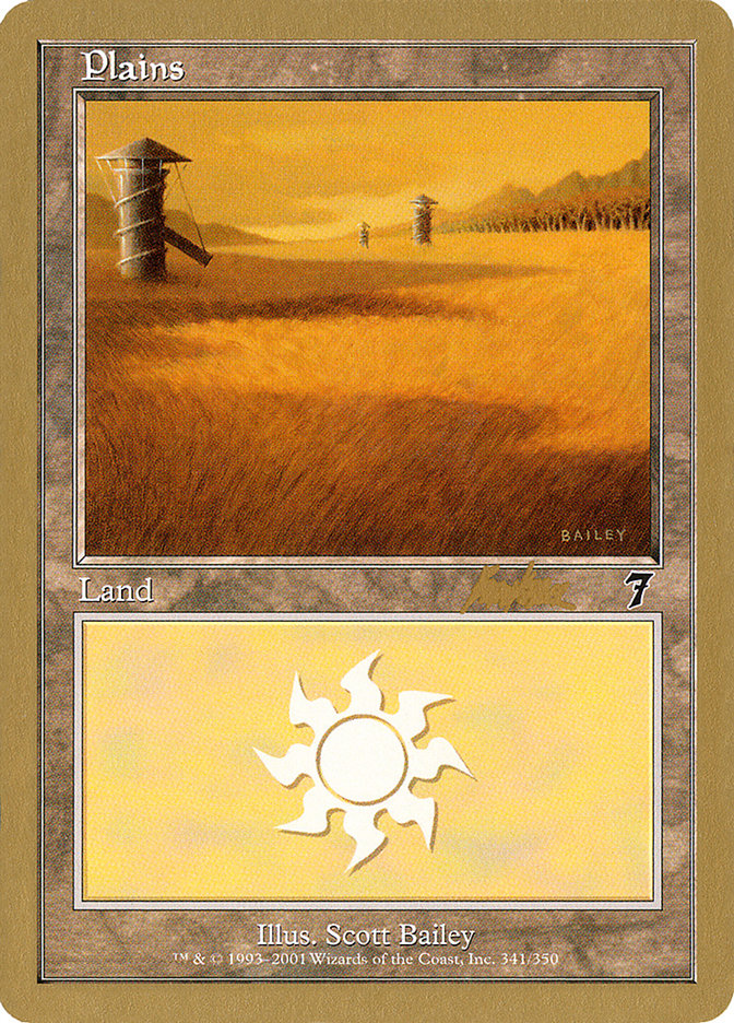 Plains (bk341) (Brian Kibler) [World Championship Decks 2002] | I Want That Stuff Brandon