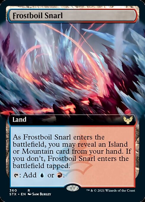 Frostboil Snarl (Extended Art) [Strixhaven: School of Mages] | I Want That Stuff Brandon