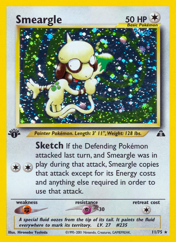 Smeargle (11/75) [Neo Discovery 1st Edition] | I Want That Stuff Brandon