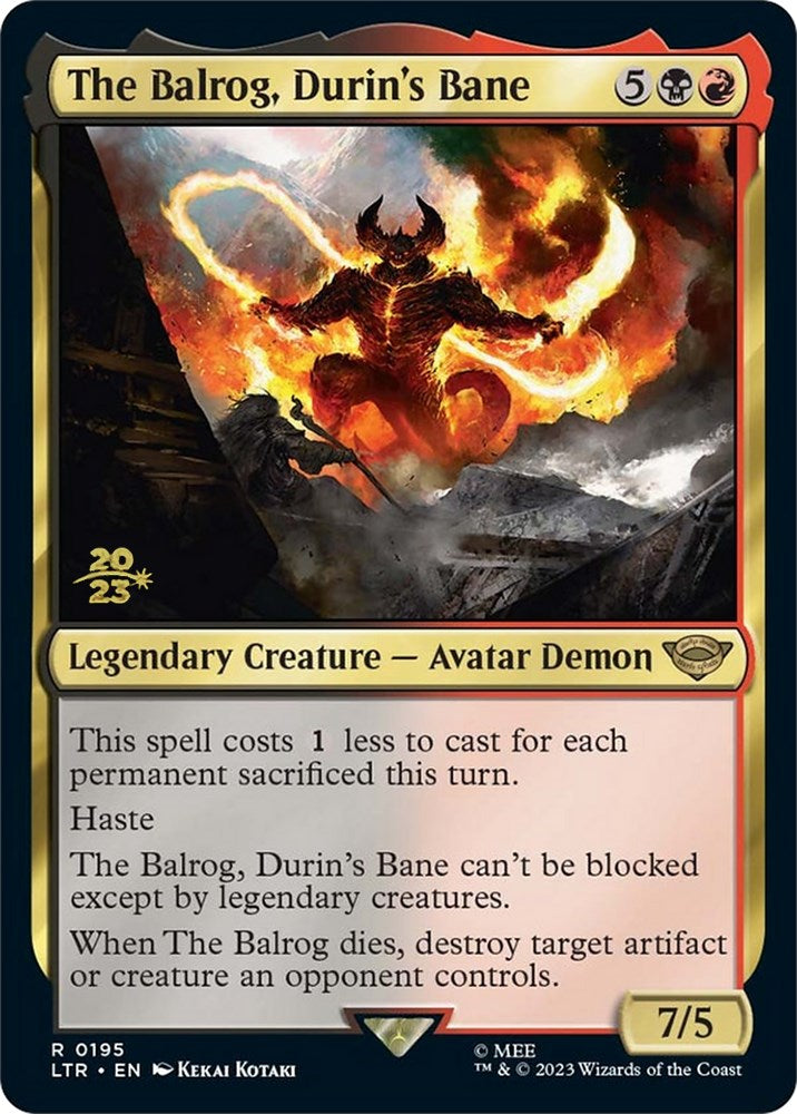 The Balrog, Durin's Bane [The Lord of the Rings: Tales of Middle-Earth Prerelease Promos] | I Want That Stuff Brandon