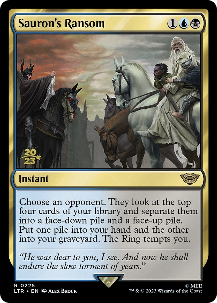 Sauron's Ransom [The Lord of the Rings: Tales of Middle-Earth Prerelease Promos] | I Want That Stuff Brandon