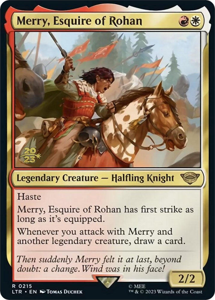 Merry, Esquire of Rohan [The Lord of the Rings: Tales of Middle-Earth Prerelease Promos] | I Want That Stuff Brandon