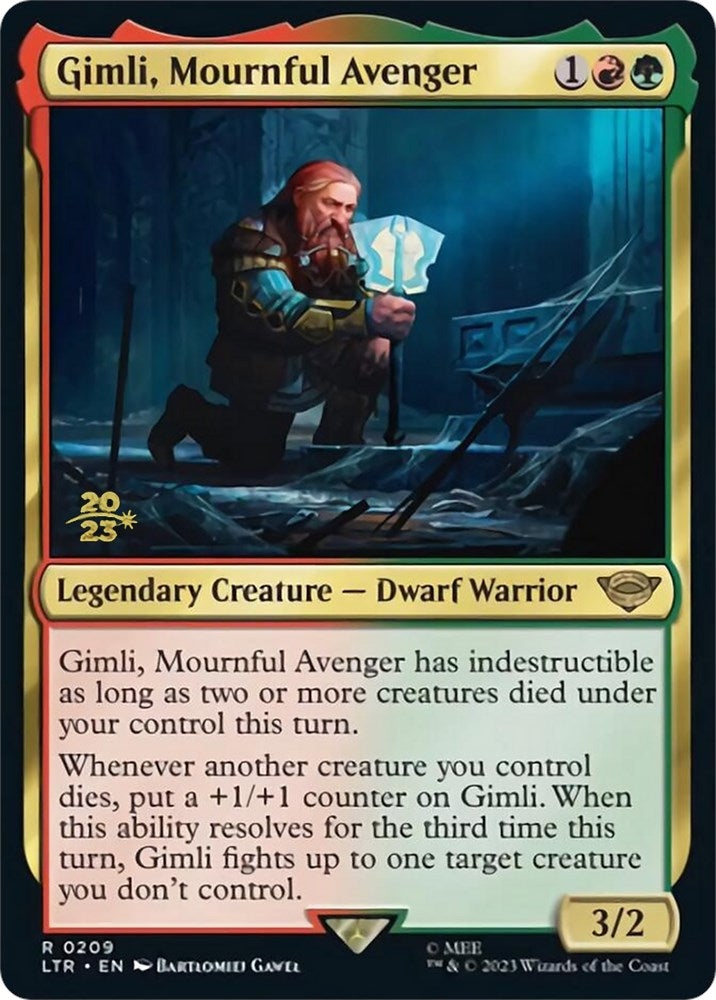 Gimli, Mournful Avenger [The Lord of the Rings: Tales of Middle-Earth Prerelease Promos] | I Want That Stuff Brandon