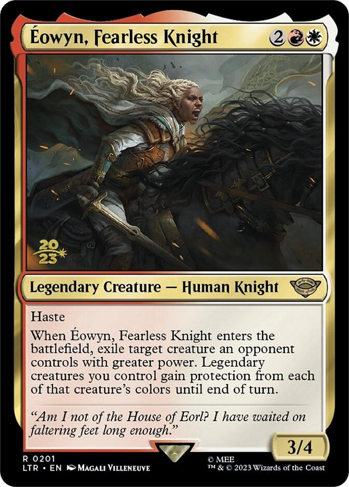 Eowyn, Fearless Knight [The Lord of the Rings: Tales of Middle-Earth Prerelease Promos] | I Want That Stuff Brandon