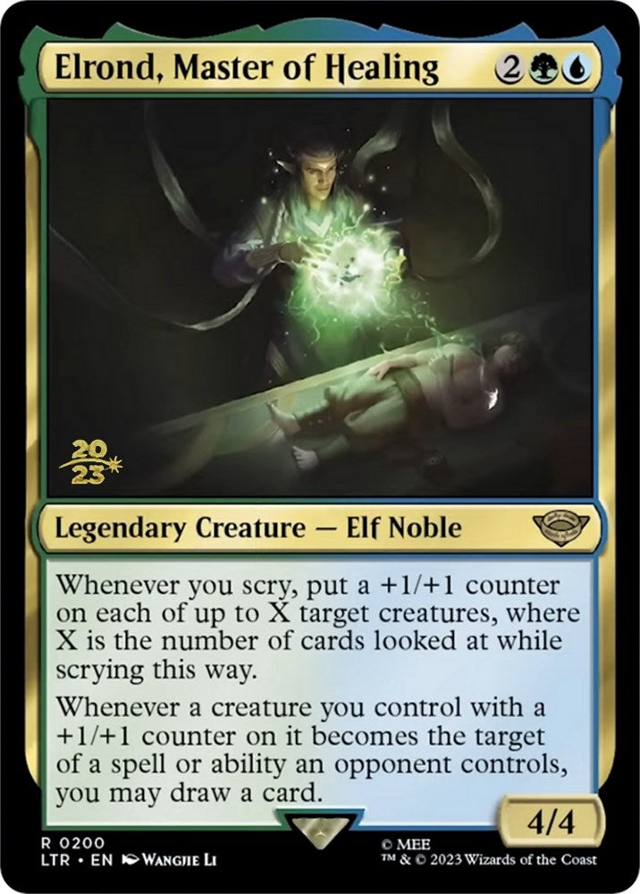 Elrond, Master of Healing [The Lord of the Rings: Tales of Middle-Earth Prerelease Promos] | I Want That Stuff Brandon