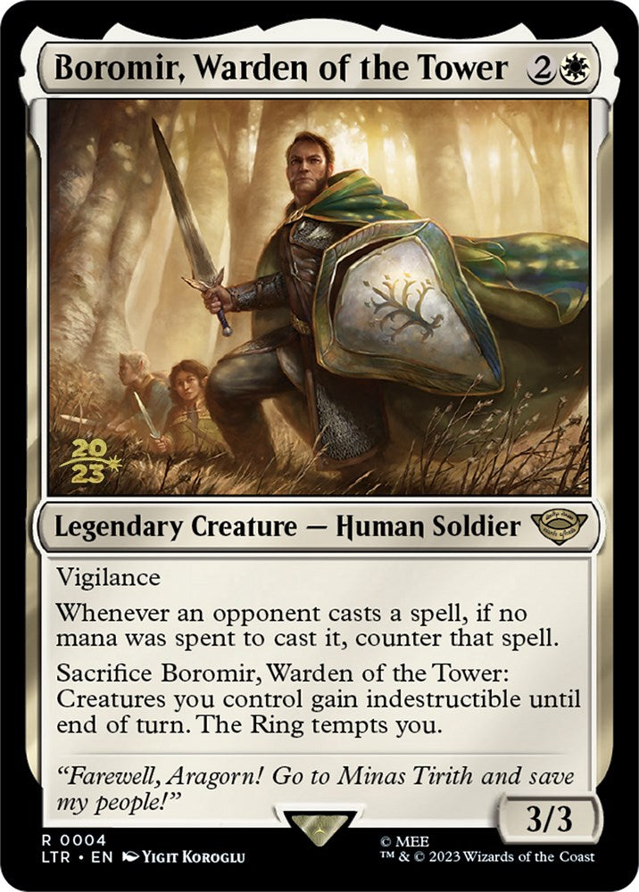 Boromir, Warden of the Tower [The Lord of the Rings: Tales of Middle-Earth Prerelease Promos] | I Want That Stuff Brandon