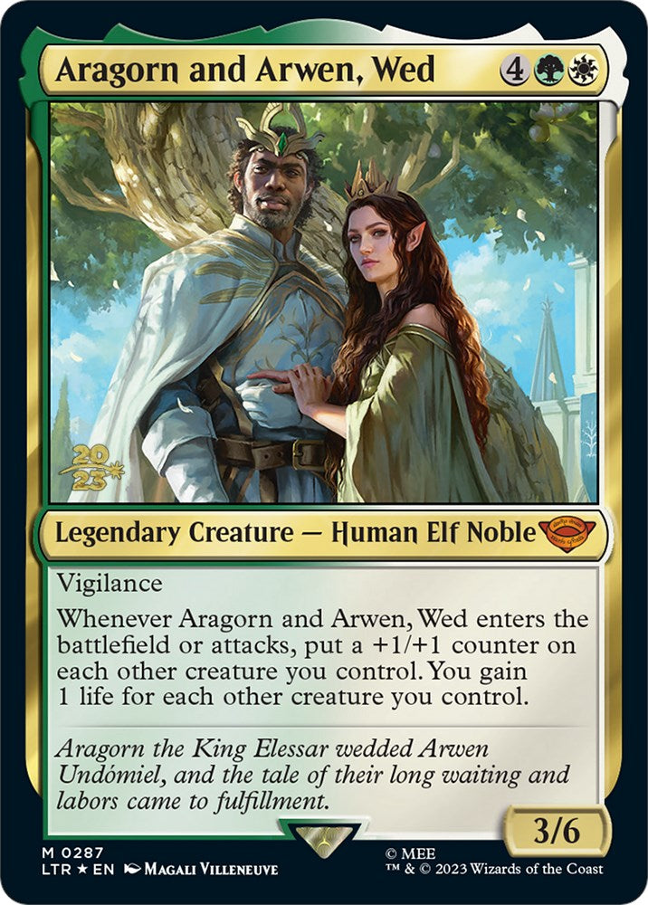 Aragorn and Arwen, Wed [The Lord of the Rings: Tales of Middle-Earth Prerelease Promos] | I Want That Stuff Brandon