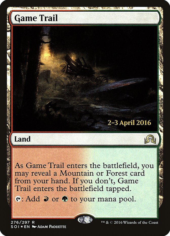 Game Trail [Shadows over Innistrad Prerelease Promos] | I Want That Stuff Brandon