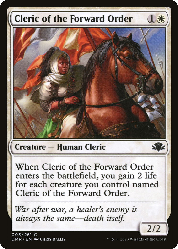 Cleric of the Forward Order [Dominaria Remastered] | I Want That Stuff Brandon