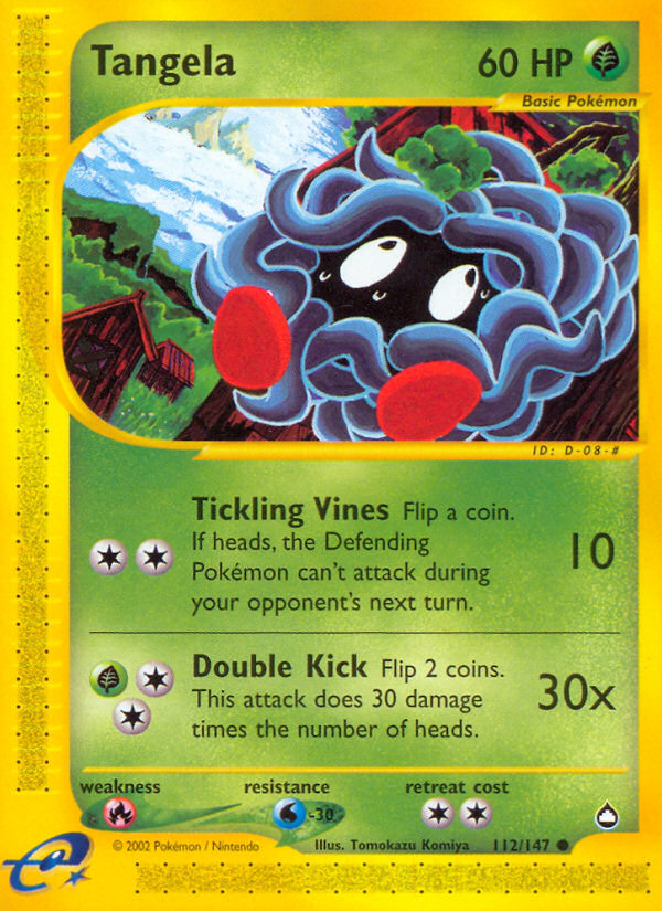 Tangela (112/147) [Aquapolis] | I Want That Stuff Brandon