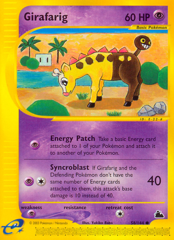 Girafarig (58/144) [Skyridge] | I Want That Stuff Brandon