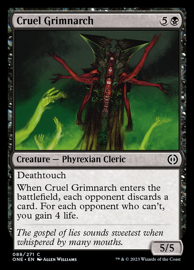 Cruel Grimnarch [Phyrexia: All Will Be One] | I Want That Stuff Brandon