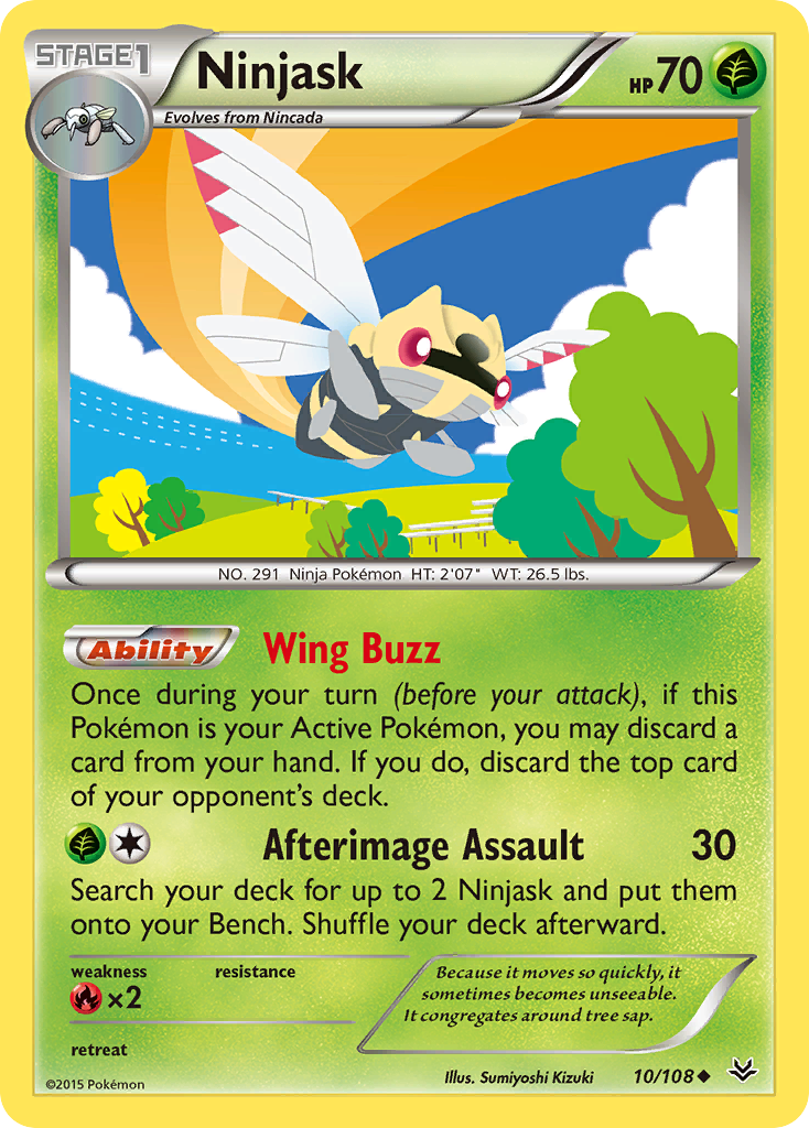 Ninjask (10/108) [XY: Roaring Skies] | I Want That Stuff Brandon