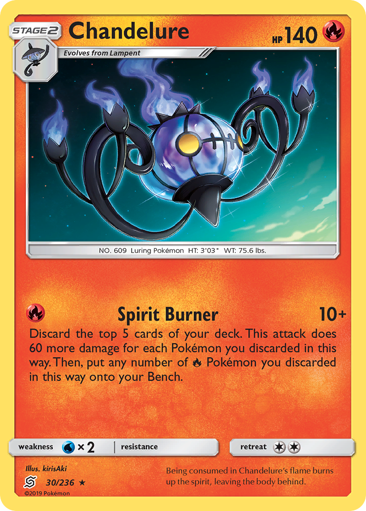 Chandelure (30/236) [Sun & Moon: Unified Minds] | I Want That Stuff Brandon